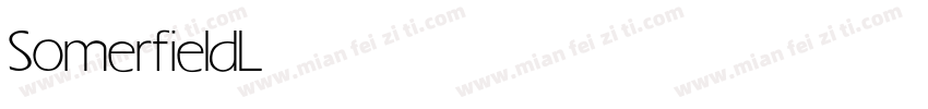 Somerfield Light字体转换